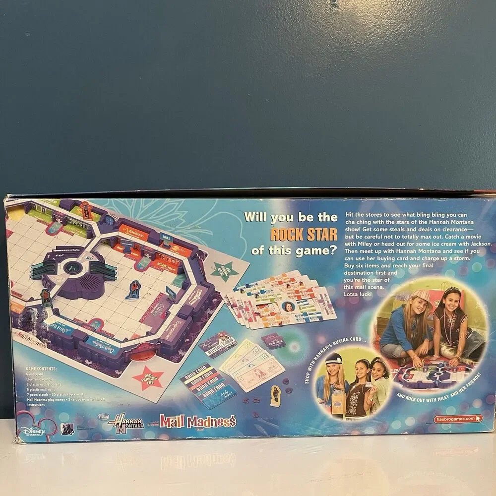 Disney Hannah Montana Electronic Mall Madness Game Hasbro 2008 *Tested-Read